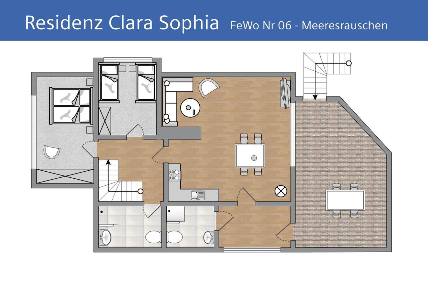 Ferienwohnung Meeresrauschen In Der Residenz Clara Sophia Binz Extérieur photo